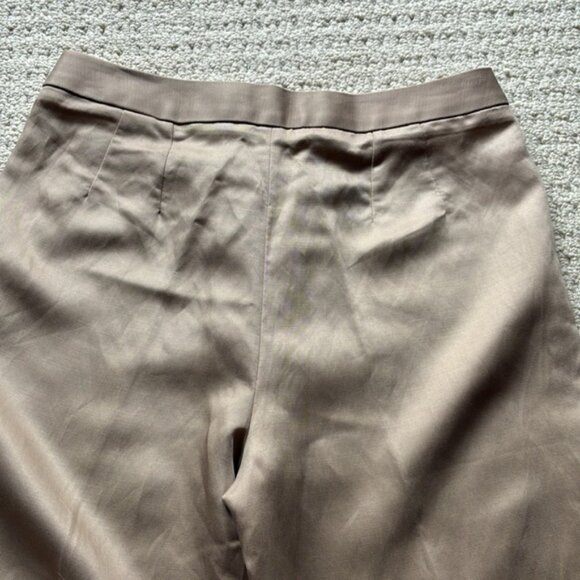 Banana Republic NWT Women’s Beige Linen Wide Leg Pants Size 8P x 30” Inseam NEW - Picture 5 of 13
